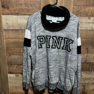 PINK Victoria's Secret Black and White Sweatshirt